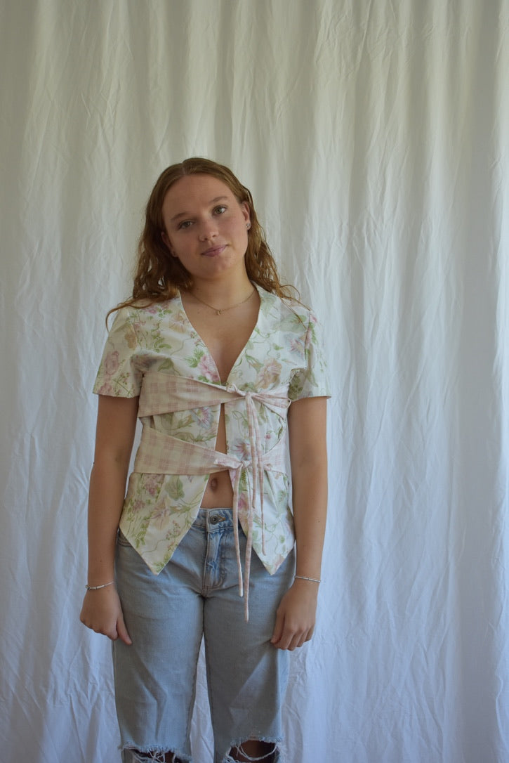 Cross Tie Top - Flora // RE020
