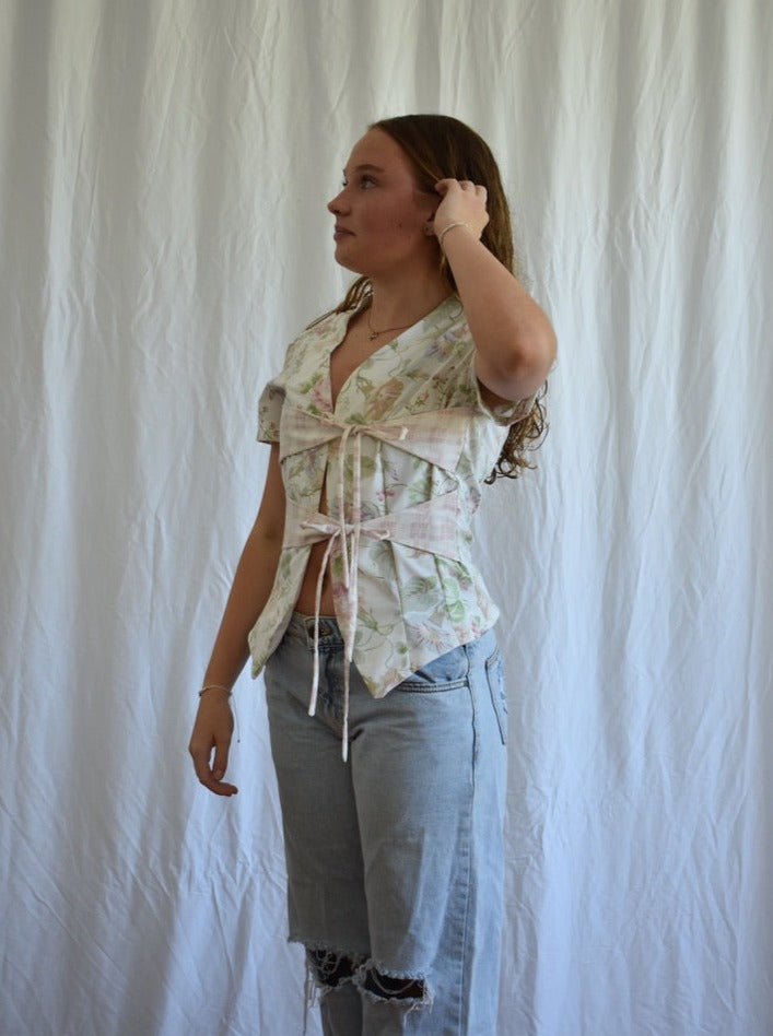 Cross Tie Top - Flora // RE020