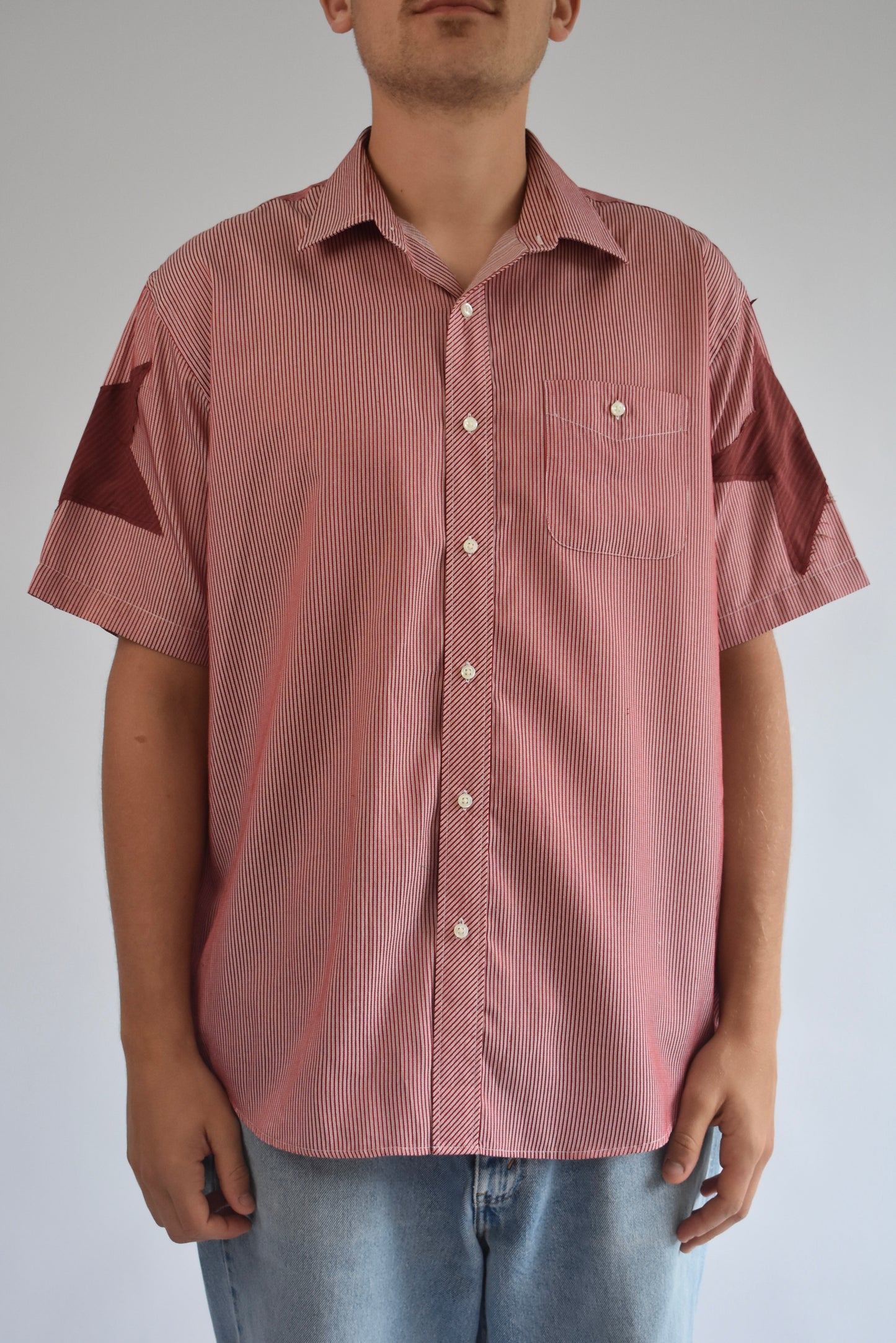 Star Sleeve Shirt - Red // AM066