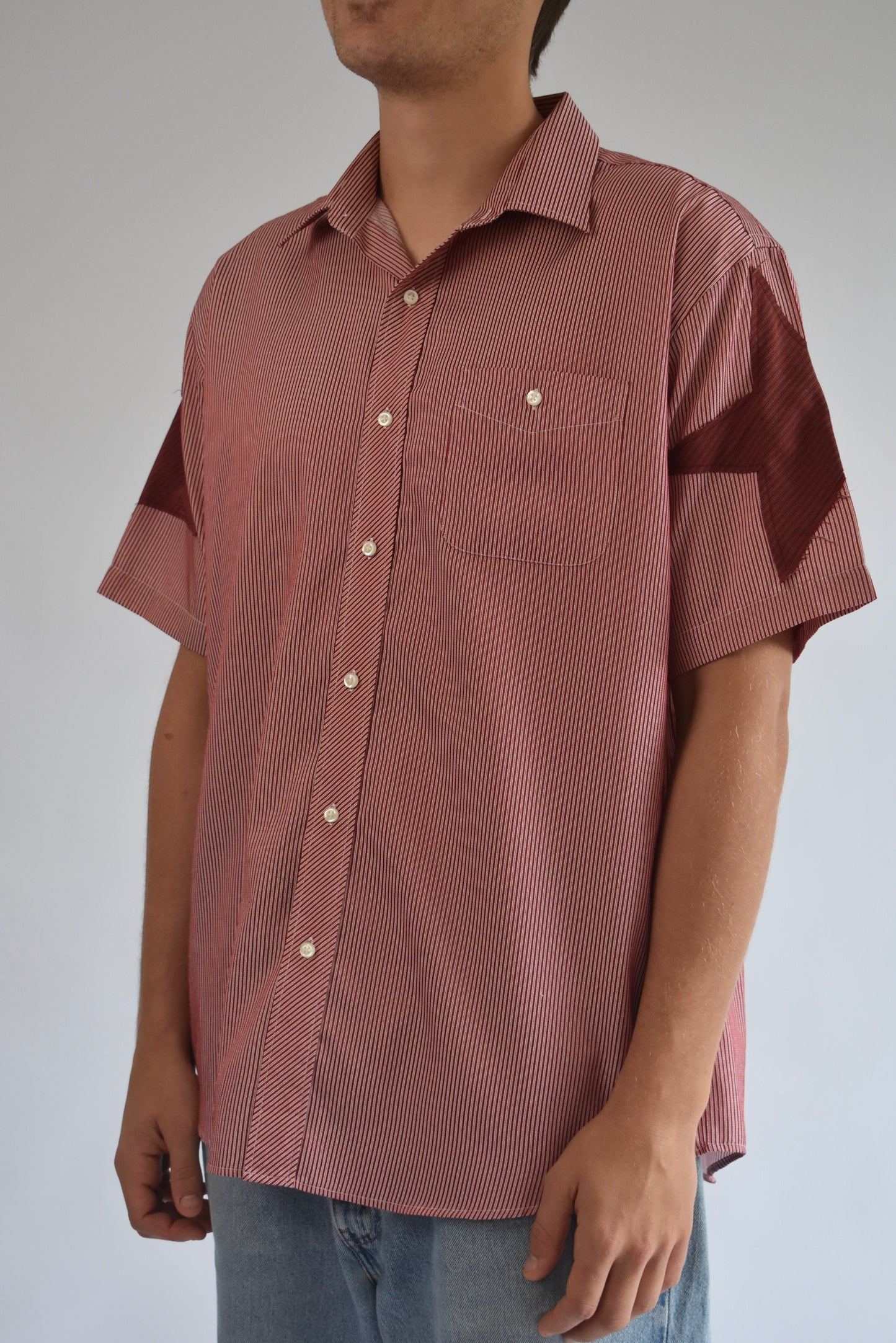 Star Sleeve Shirt - Red // AM066