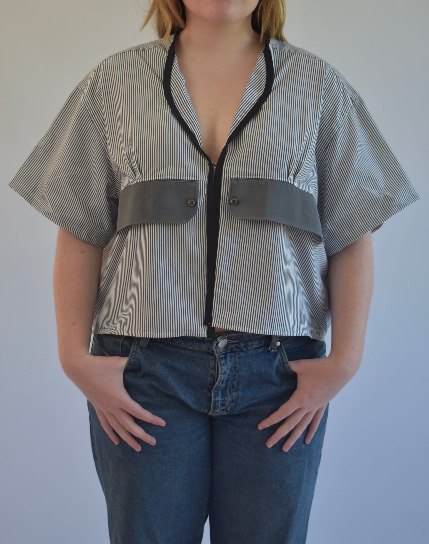Tailored Clasp Shirt - Black // AM076