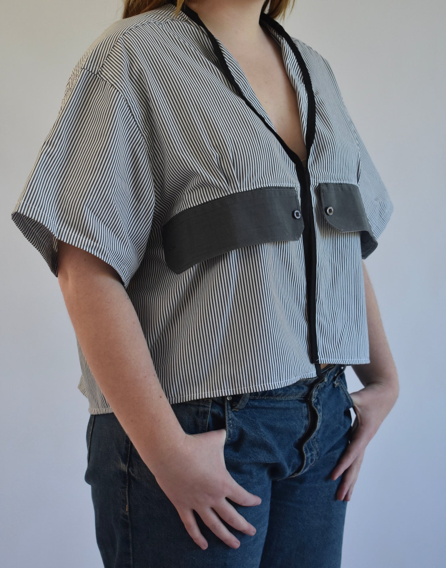 Tailored Clasp Shirt - Black // AM076