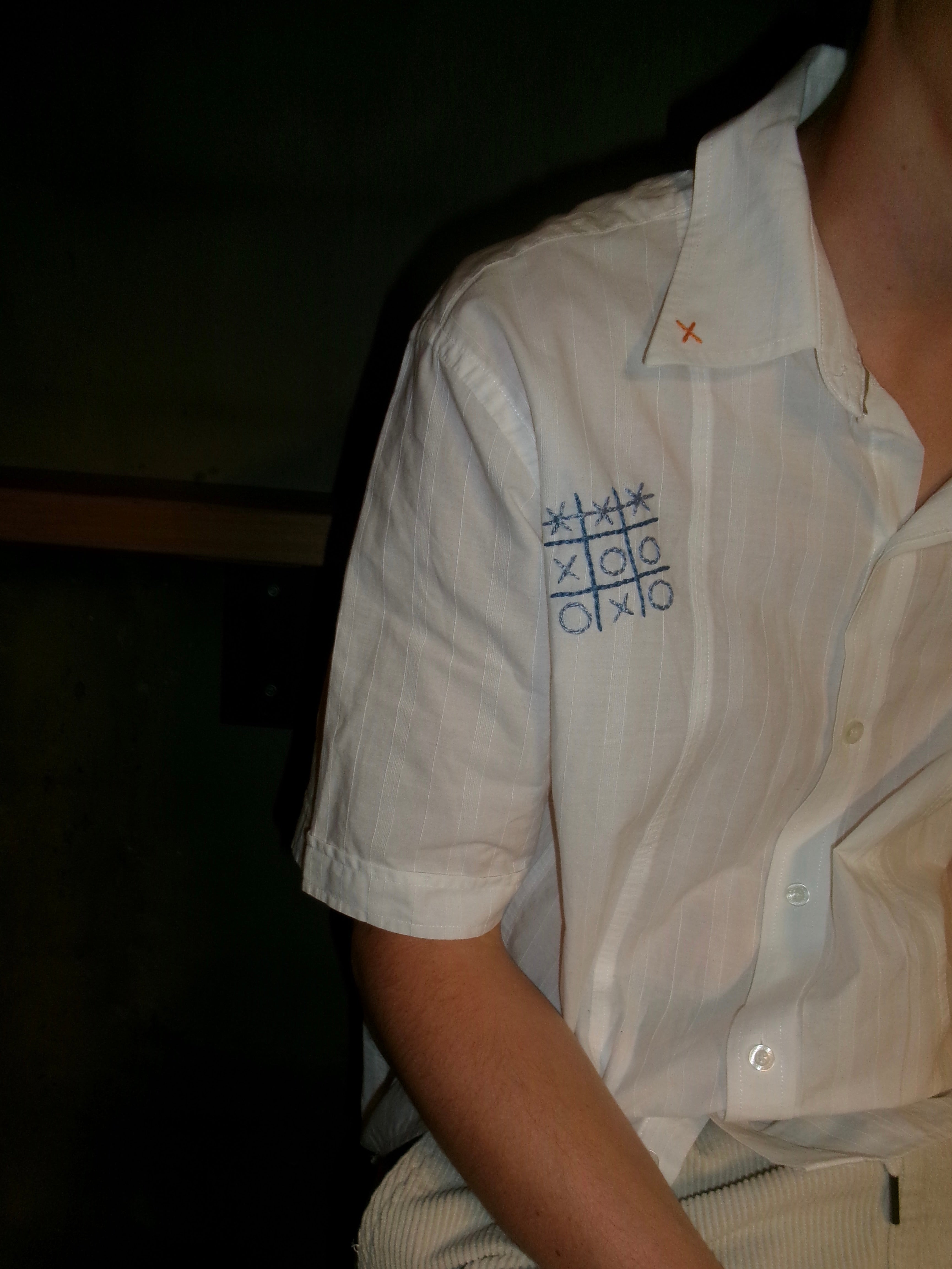 Noughts and Crosses Shirt - White // AM058