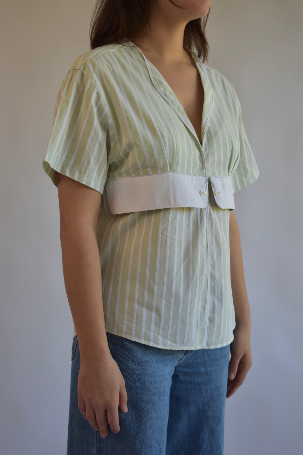 Tailored Clasp Shirt - Green // AM073