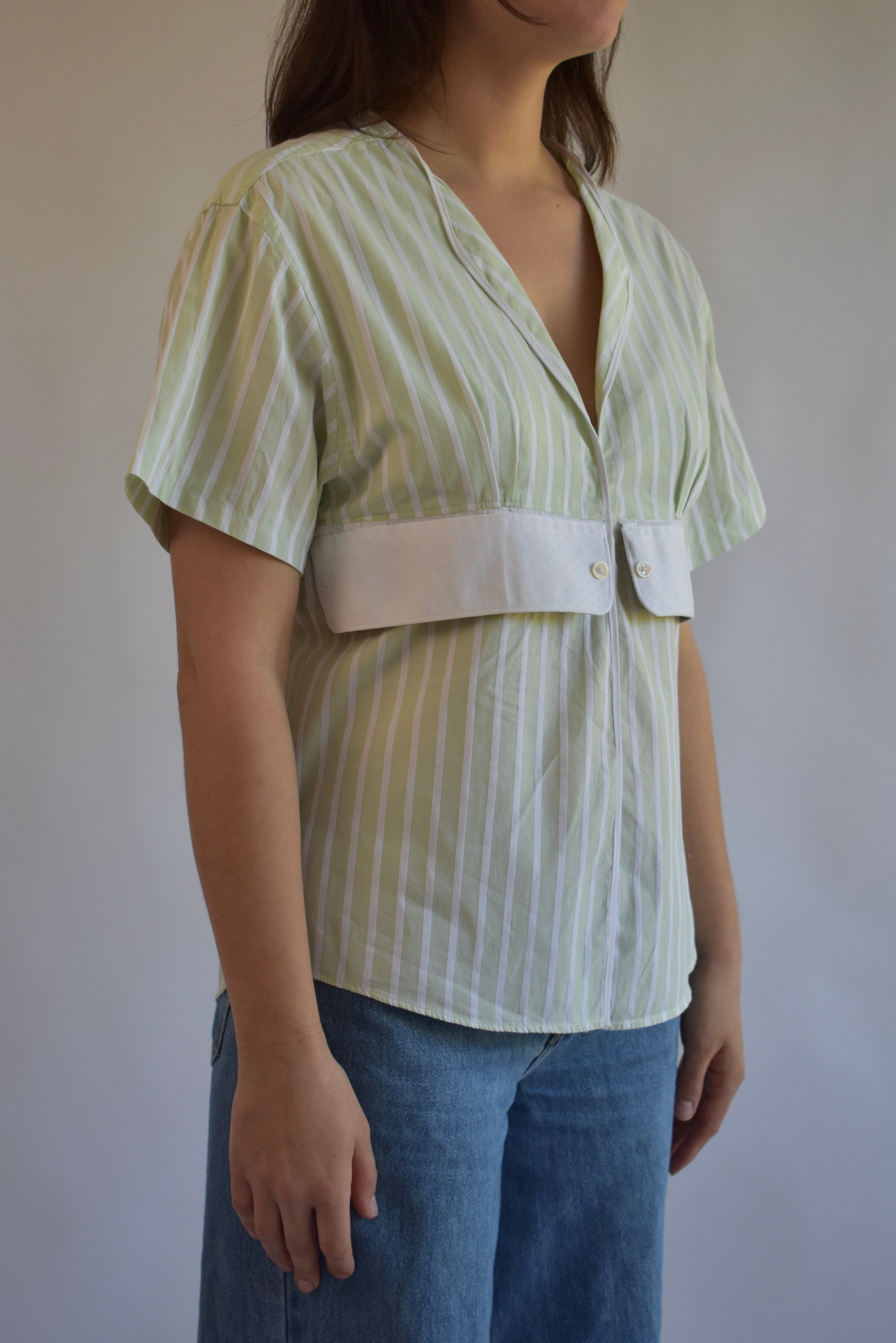 Tailored Clasp Shirt - Green // AM073