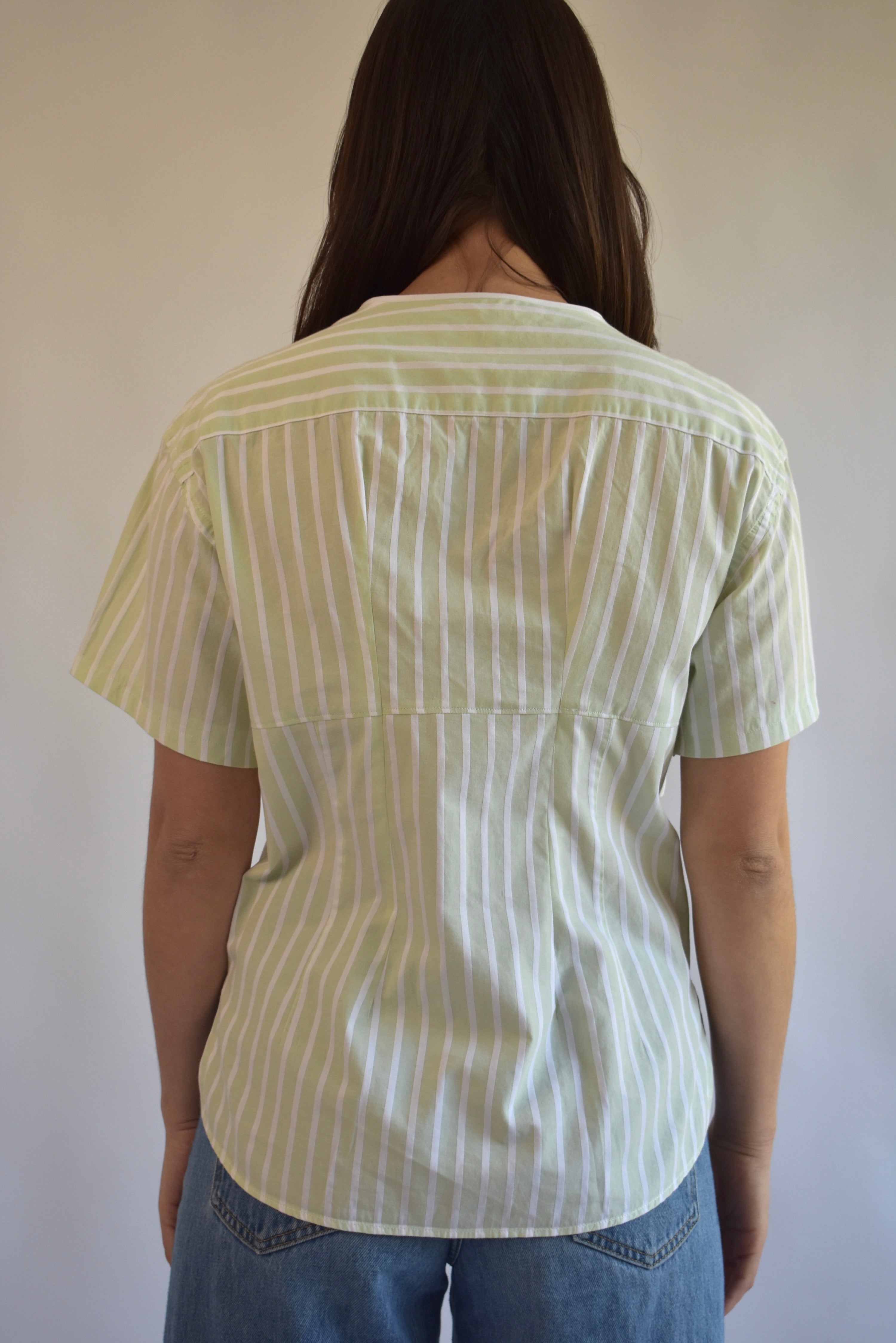 Tailored Clasp Shirt - Green // AM073