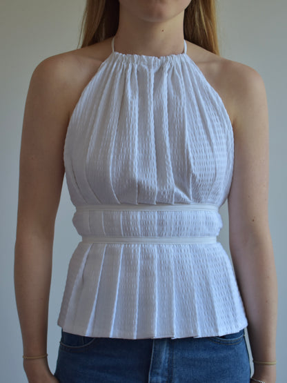 Pleated Halter Top // RE084