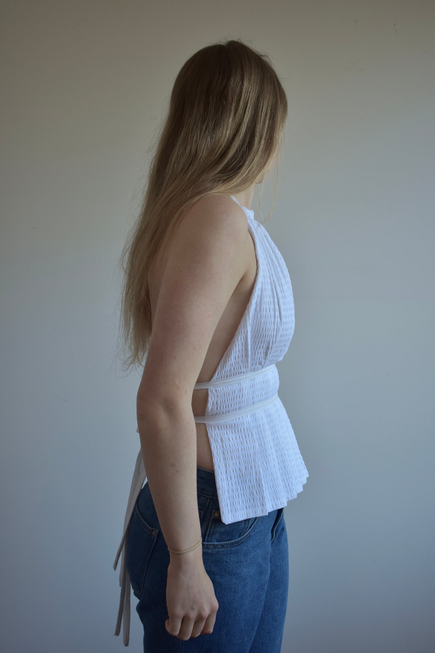 Pleated Halter Top // RE084