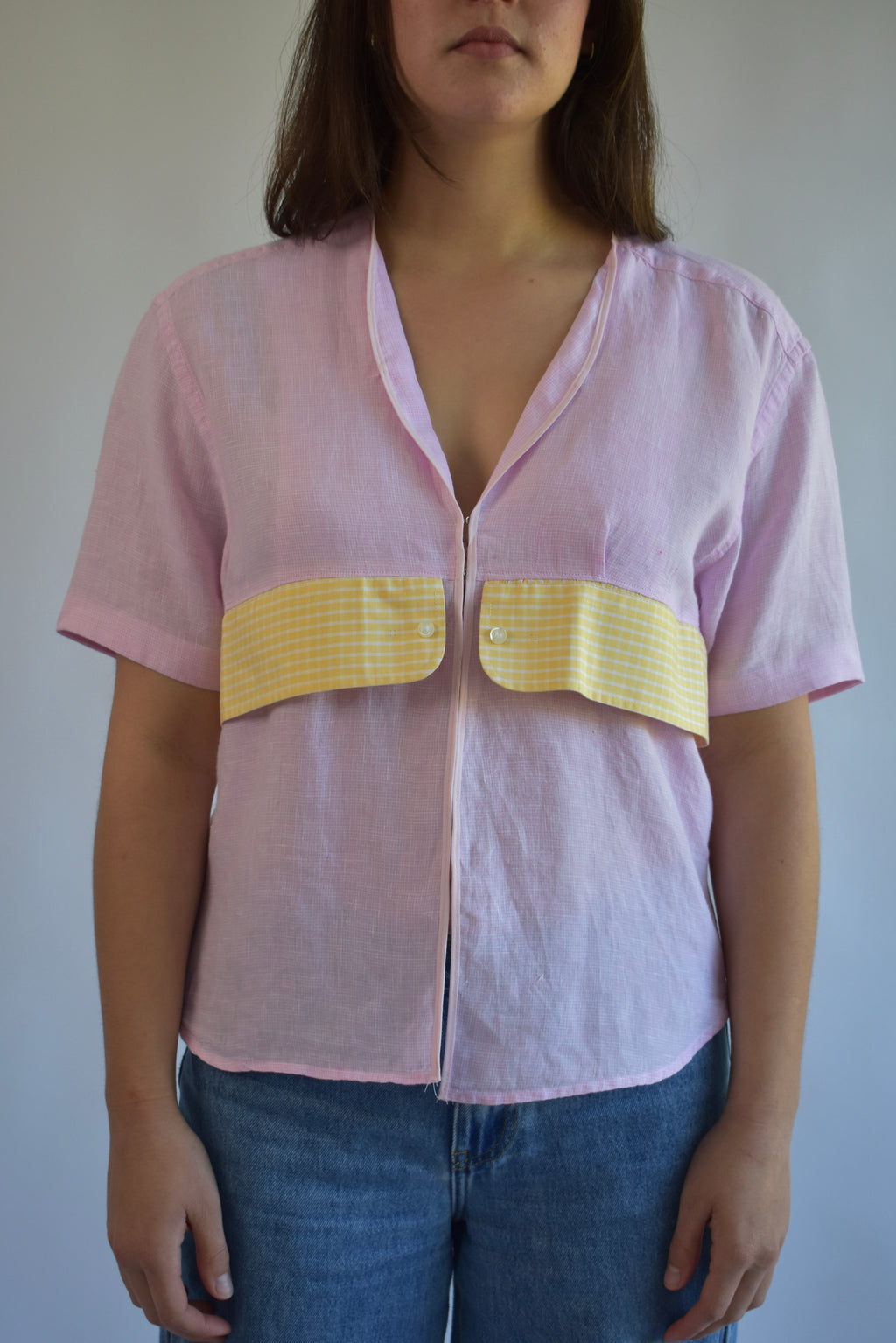 Tailored Clasp Shirt - Pink // AM074