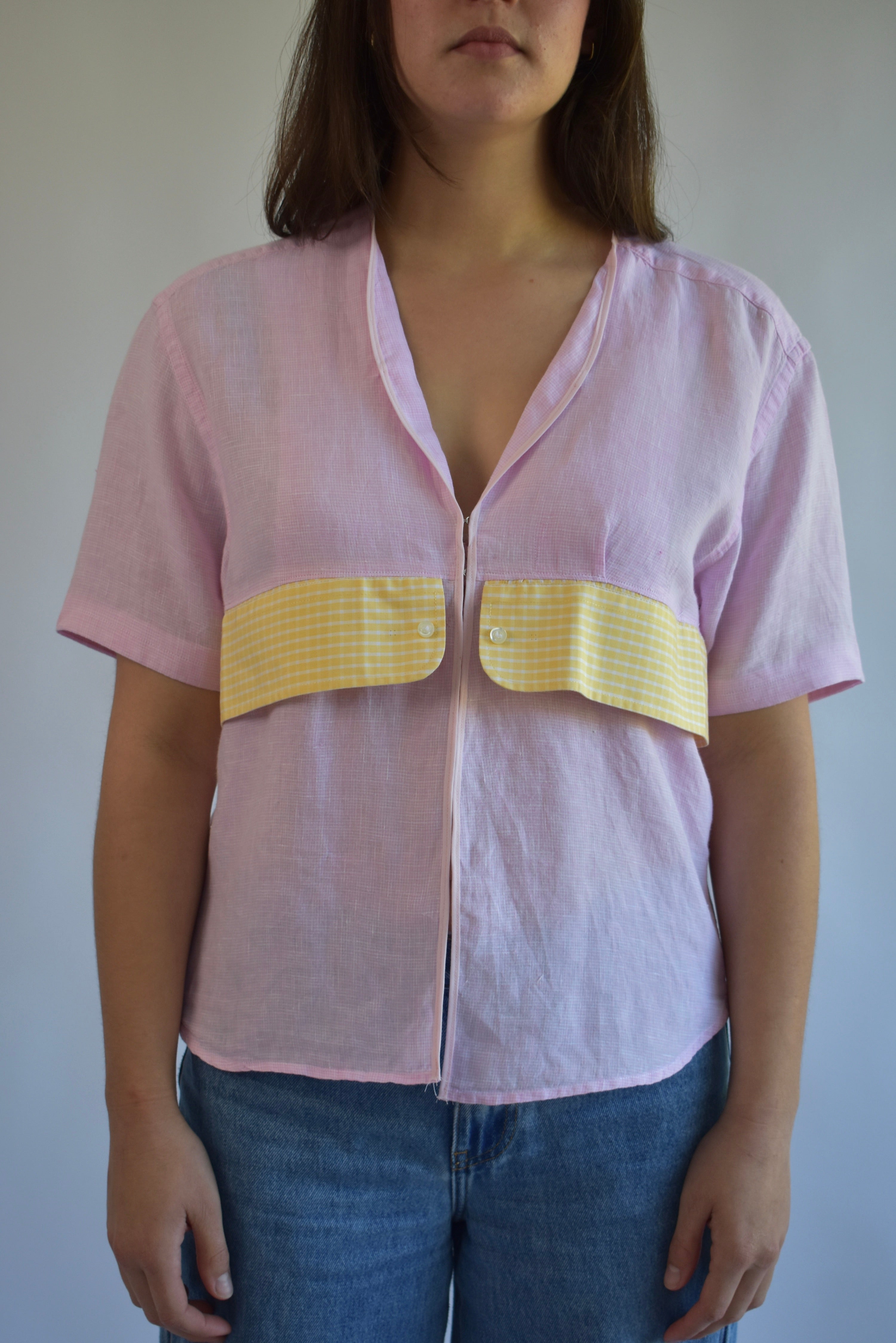 Tailored Clasp Shirt - Pink // AM074