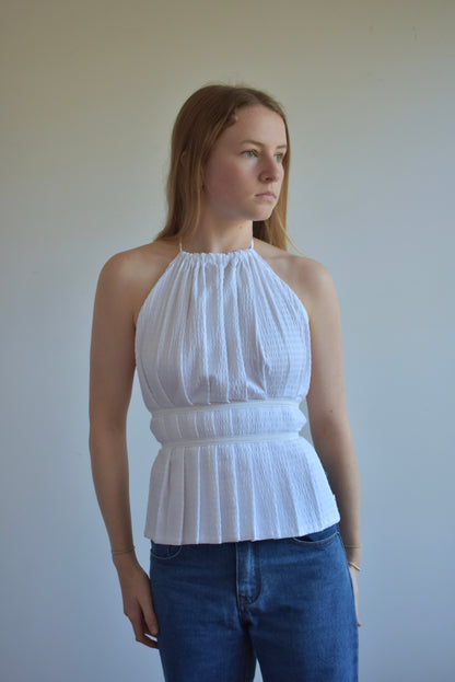 Pleated Halter Top // RE084