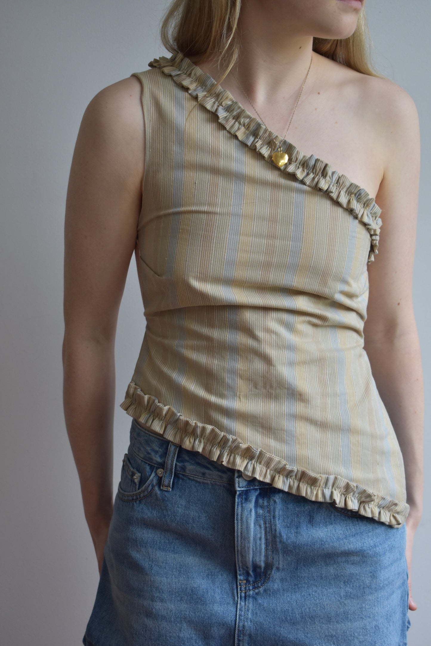 Clematis Top - Beige Stripe //SP082