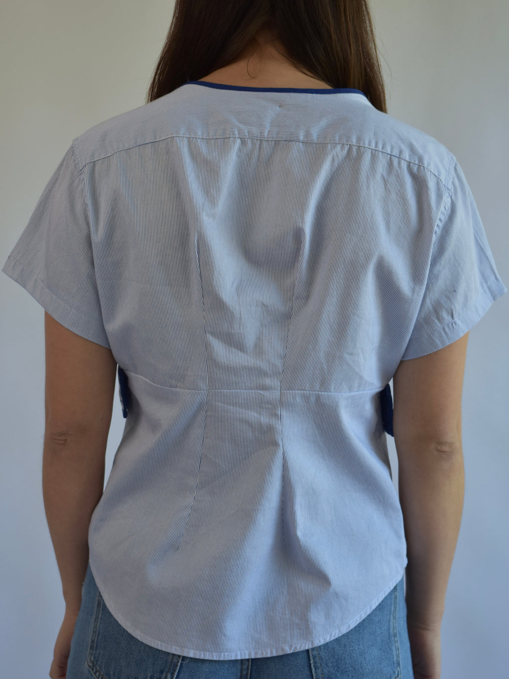 Tailored Clasp Shirt - Blue // AM072