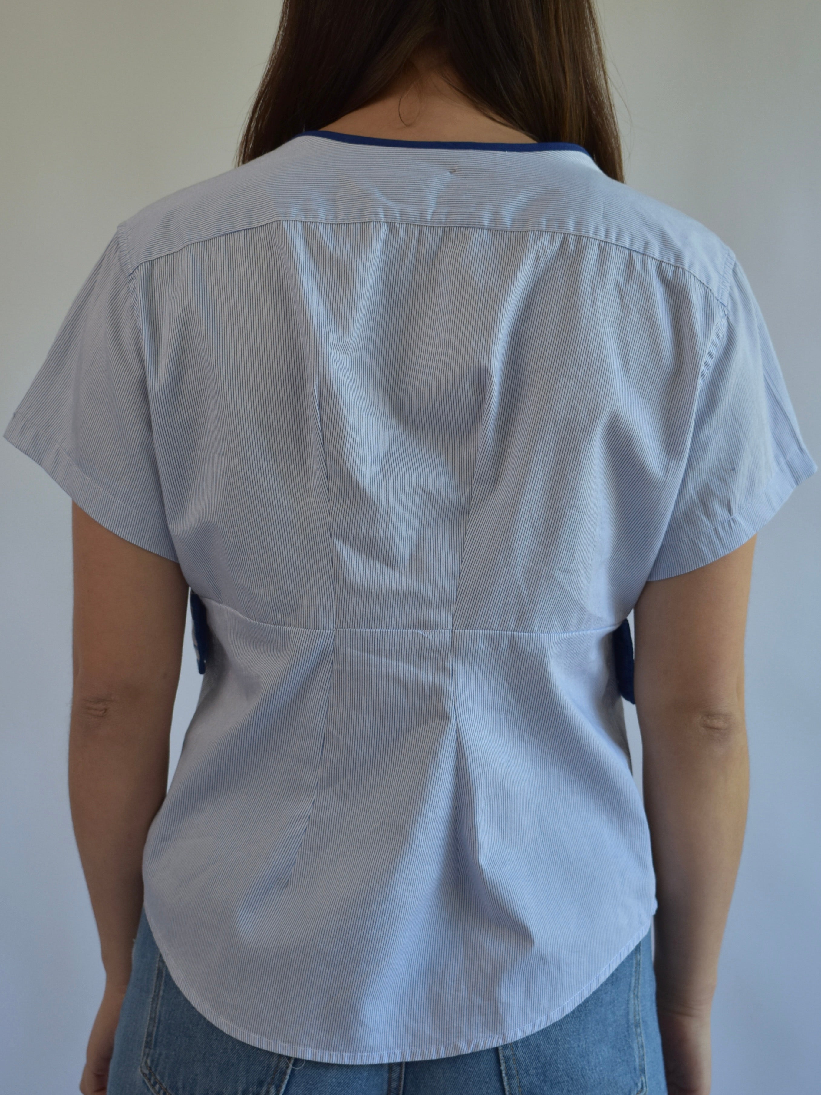 Tailored Clasp Shirt - Blue // AM072