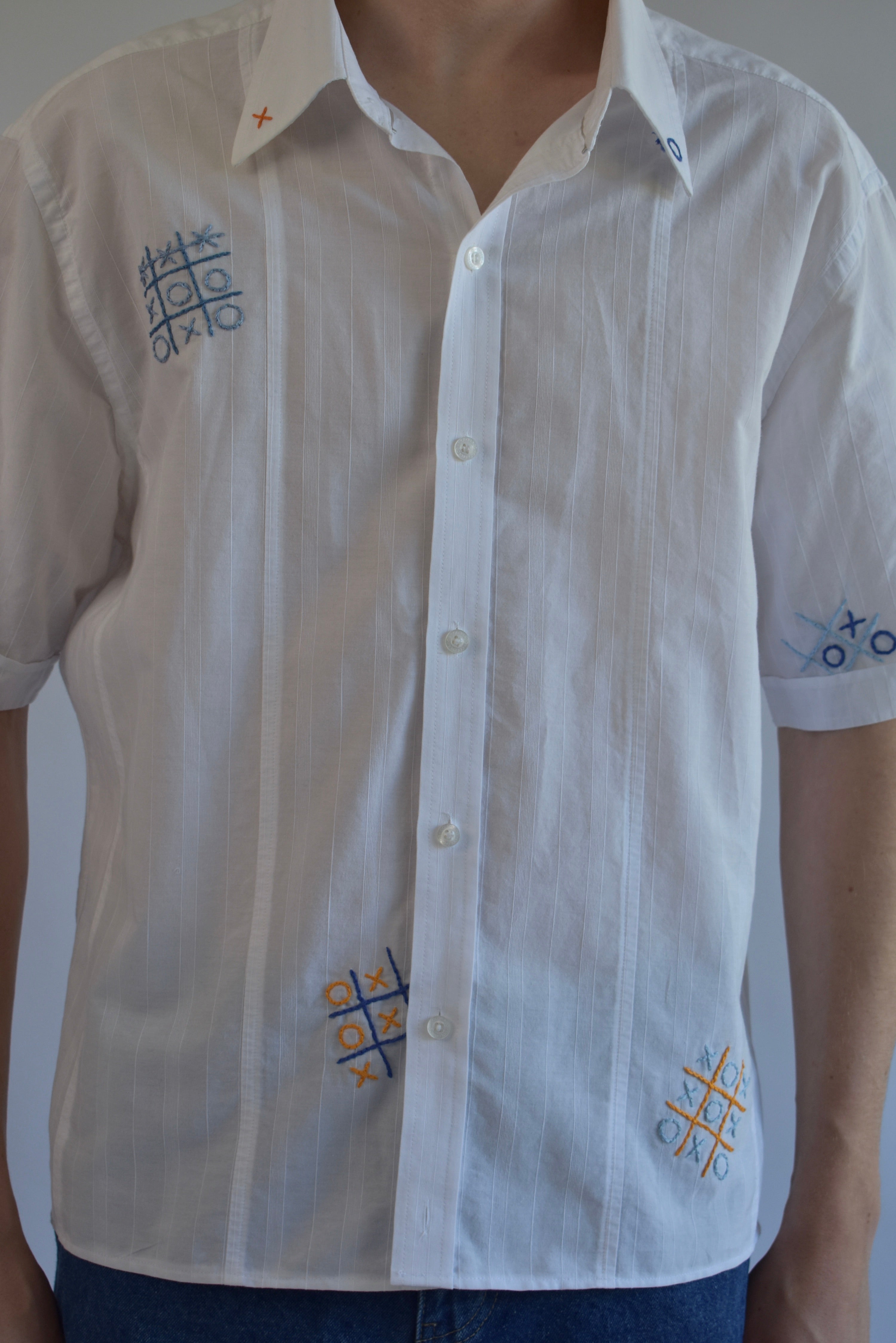 Noughts and Crosses Shirt - White // AM058