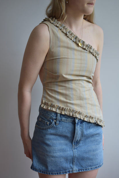 Clematis Top - Beige Stripe //SP082