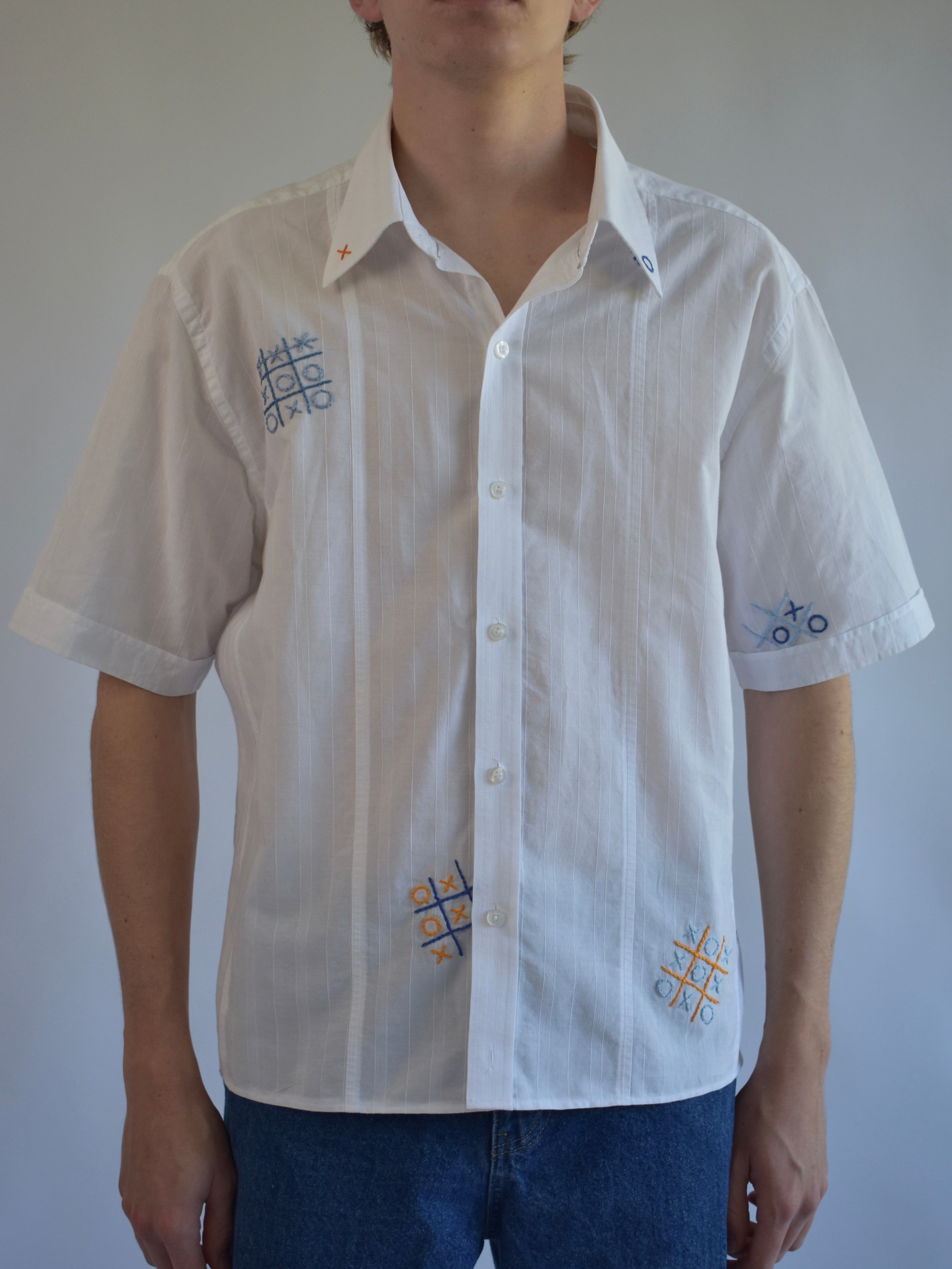 Noughts and Crosses Shirt - White // AM058