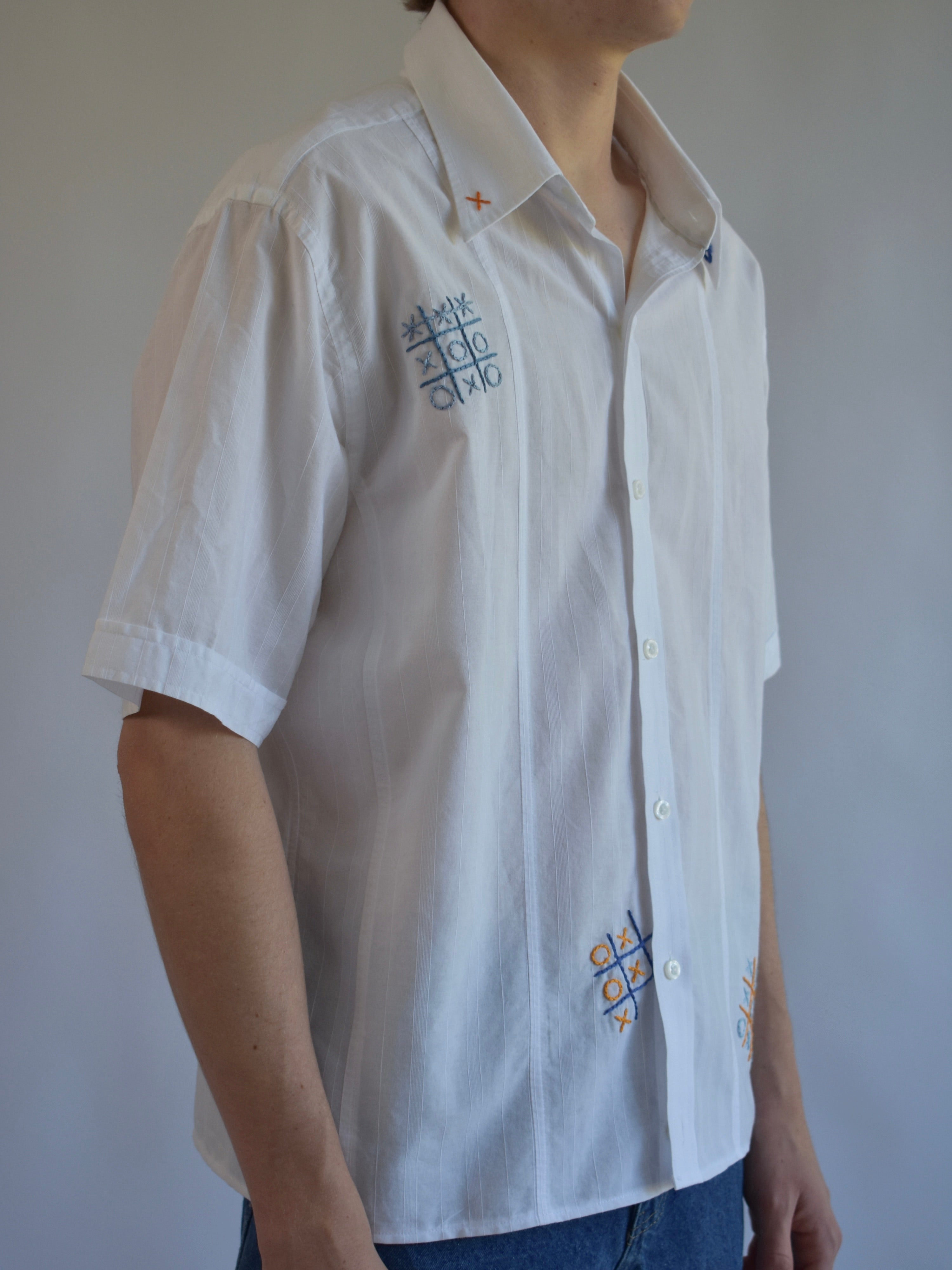 Noughts and Crosses Shirt - White // AM058