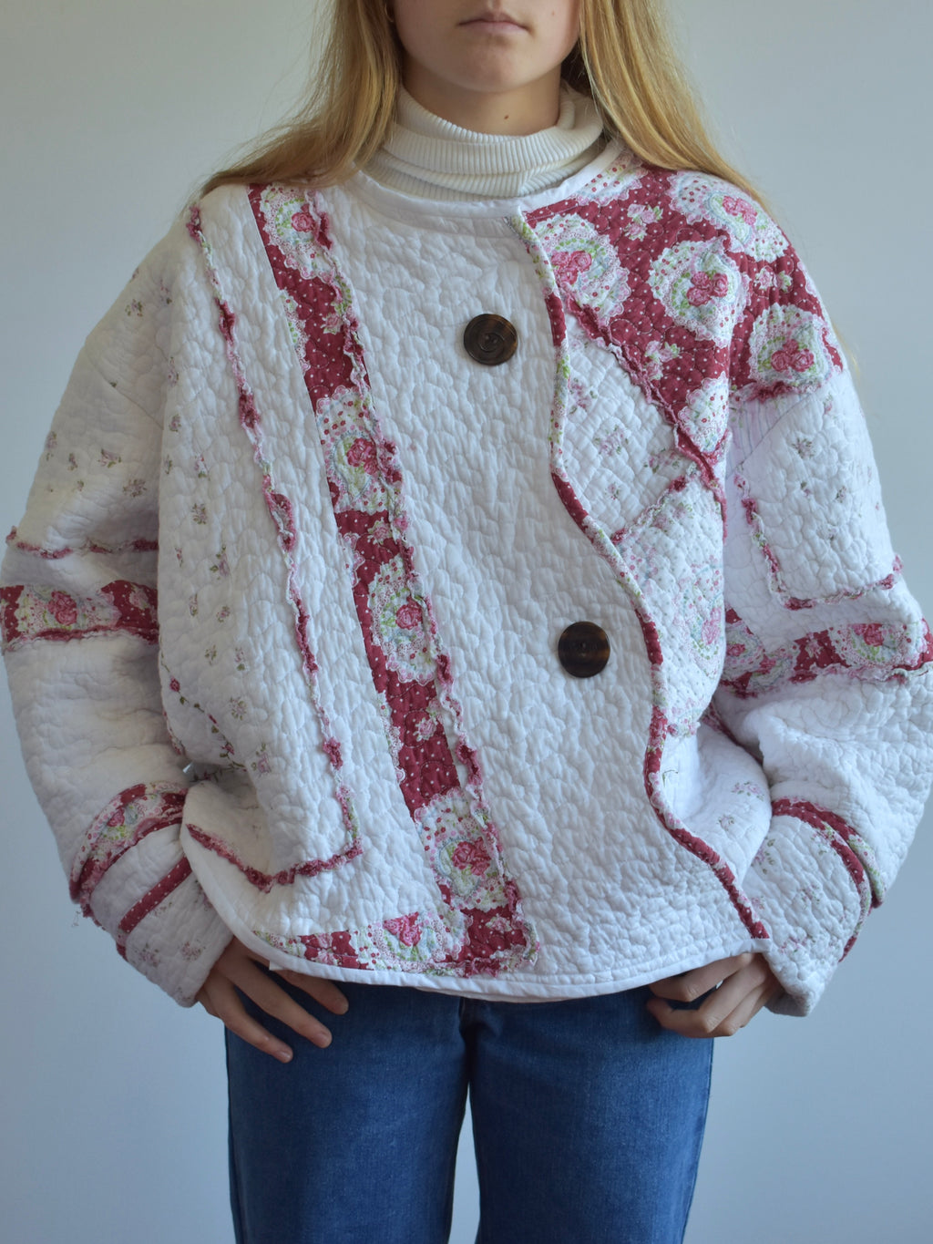 Asymmetrical Quilted Jacket // RE081