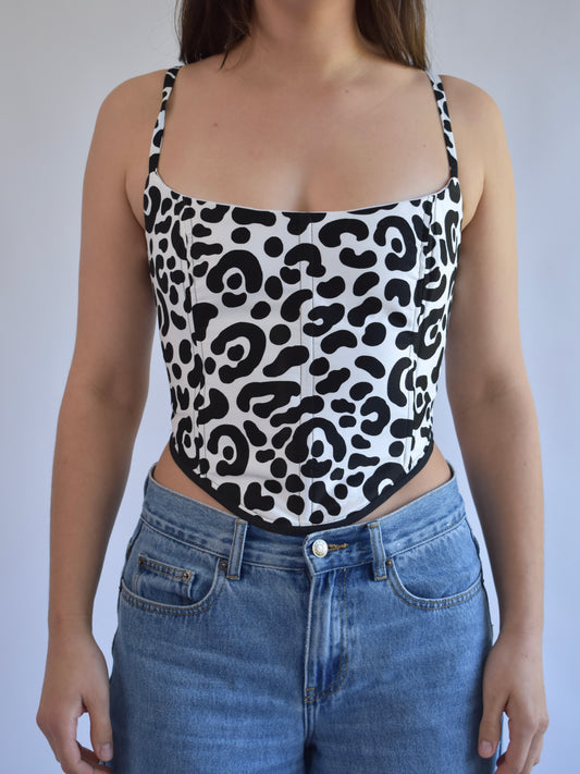 Classic Corset - Cow Print // RE012