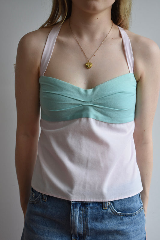 Lily Top - Pink/Teal //SP095