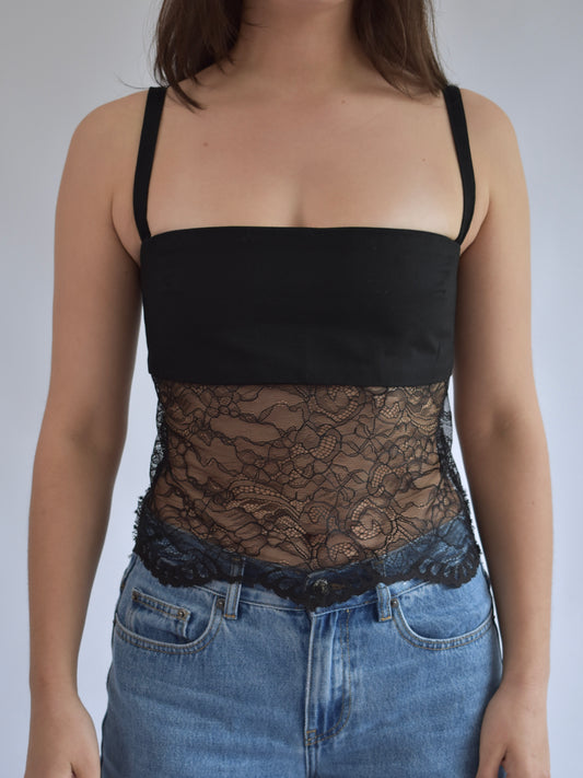 Lace Top - Black // RE024