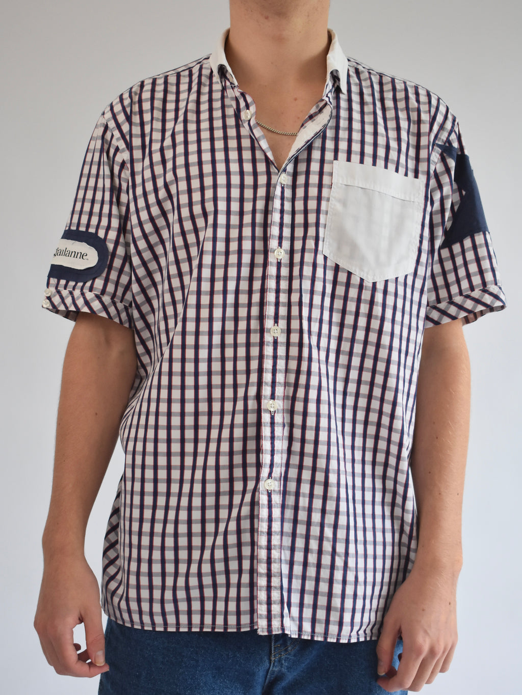 Star Sleeve Shirt - White // AM067