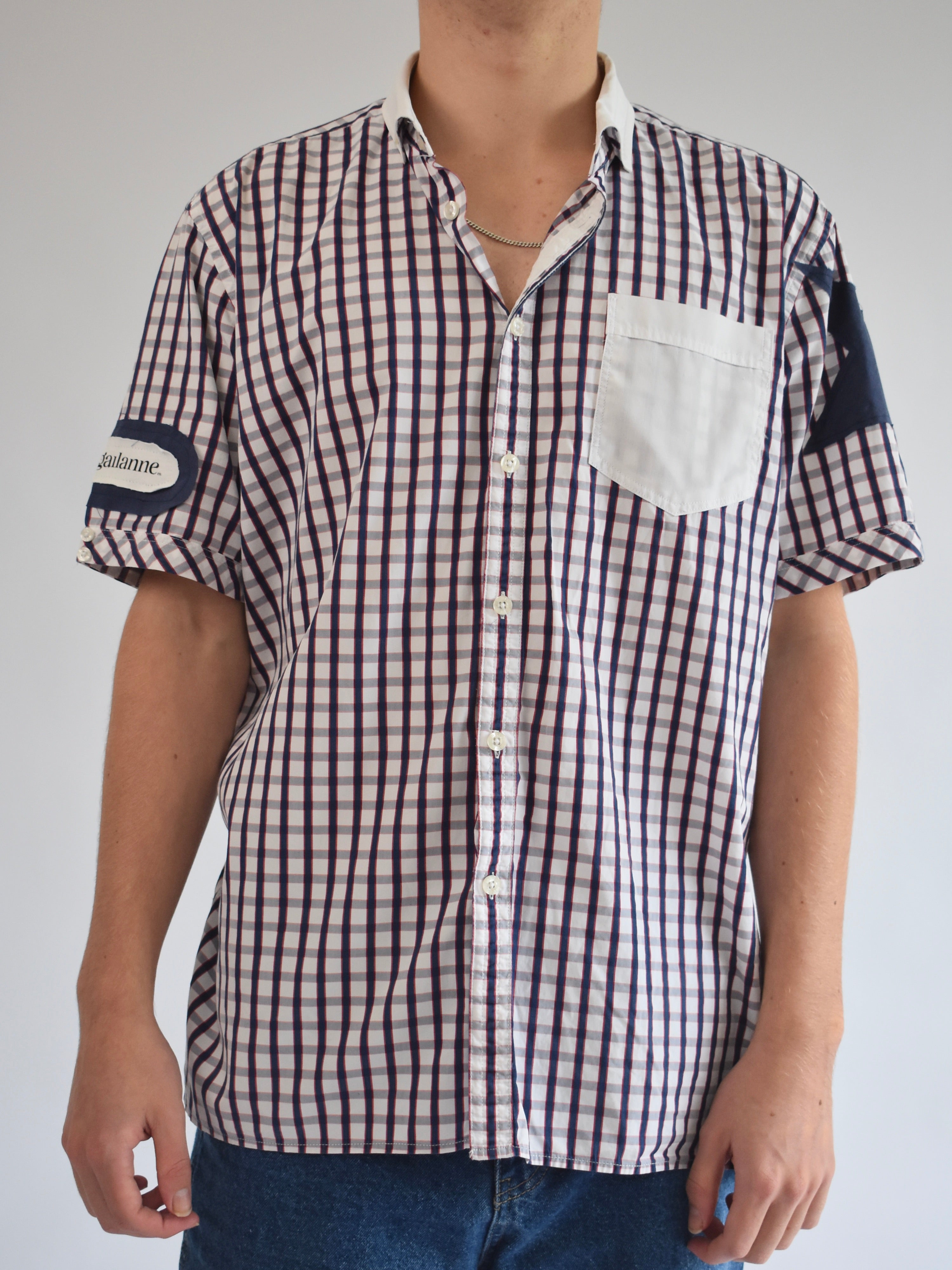 Star Sleeve Shirt - White // AM067