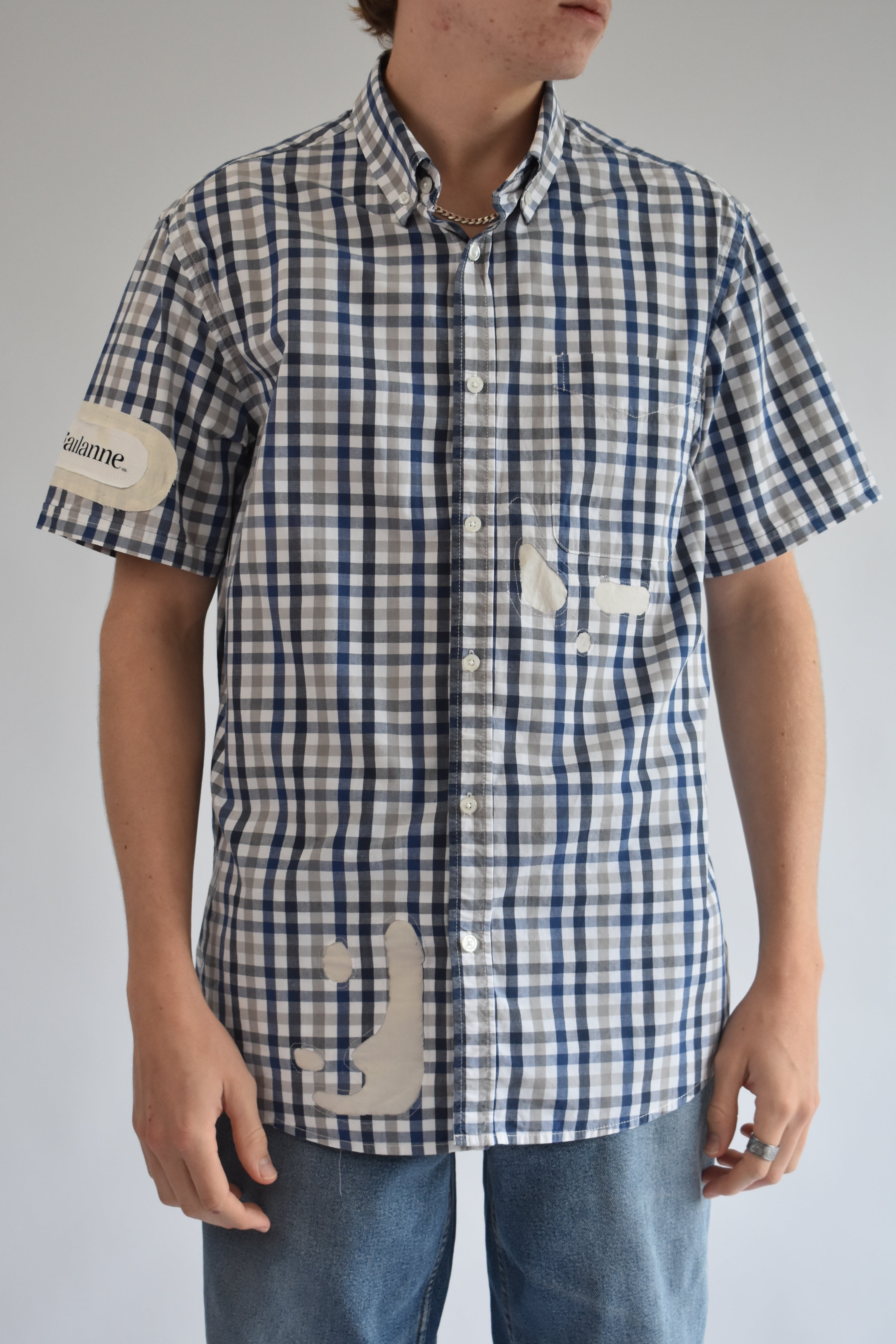 Cut Out Shirt - Beige // AM068