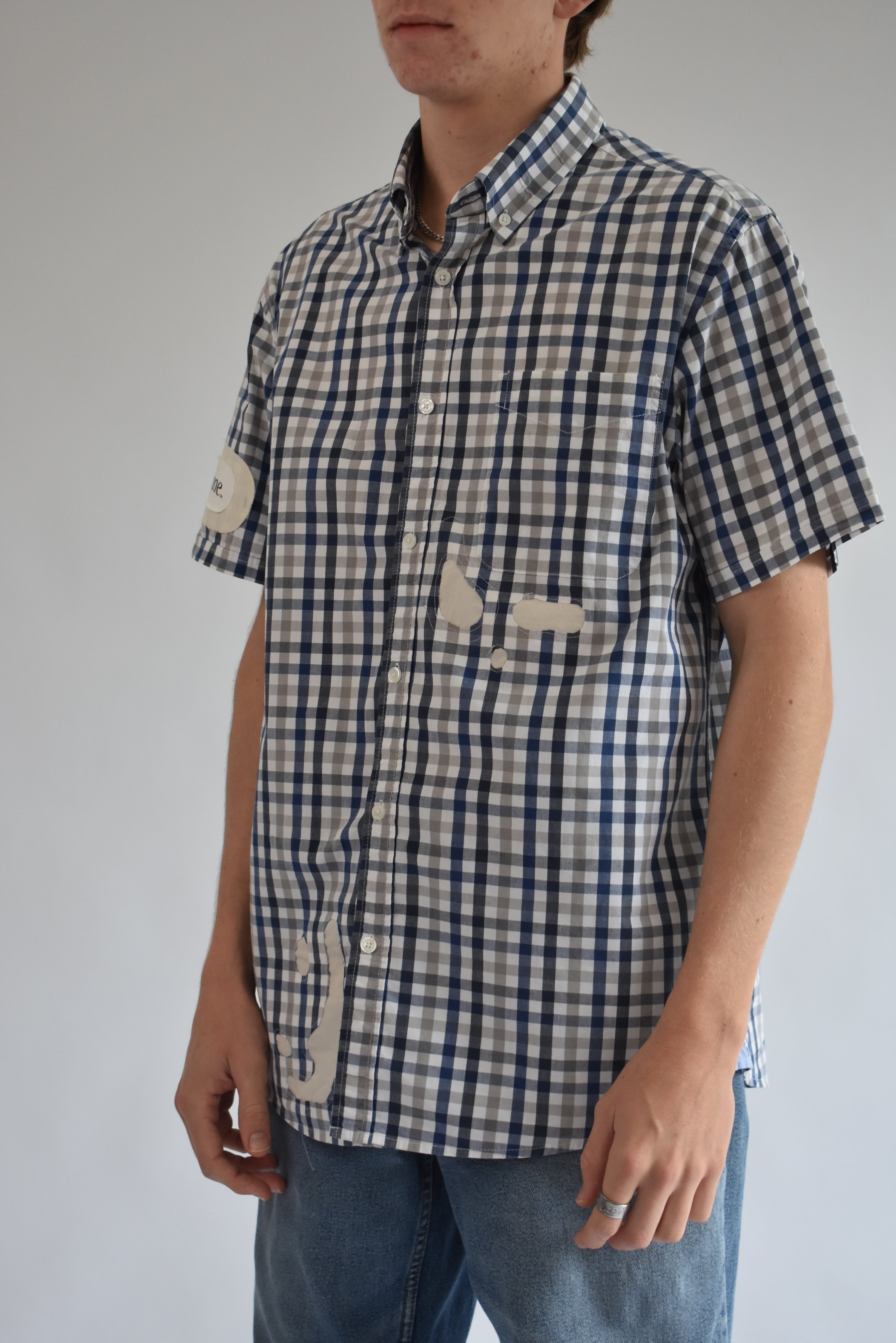 Cut Out Shirt - Beige // AM068