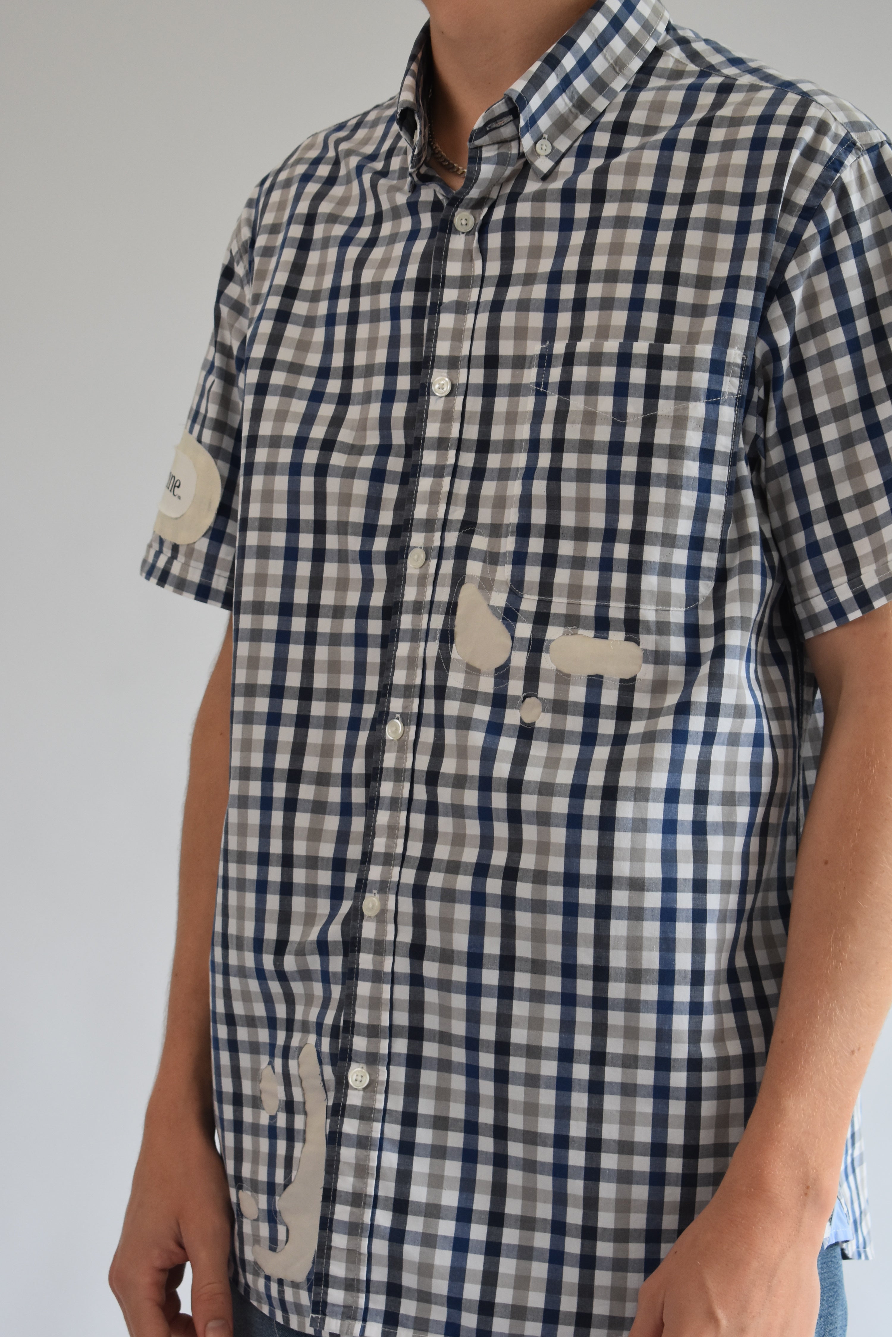 Cut Out Shirt - Beige // AM068