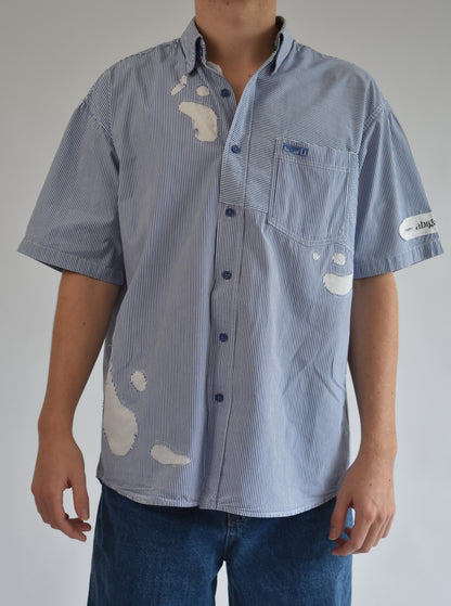 Cut Out Shirt - Blue // AM069