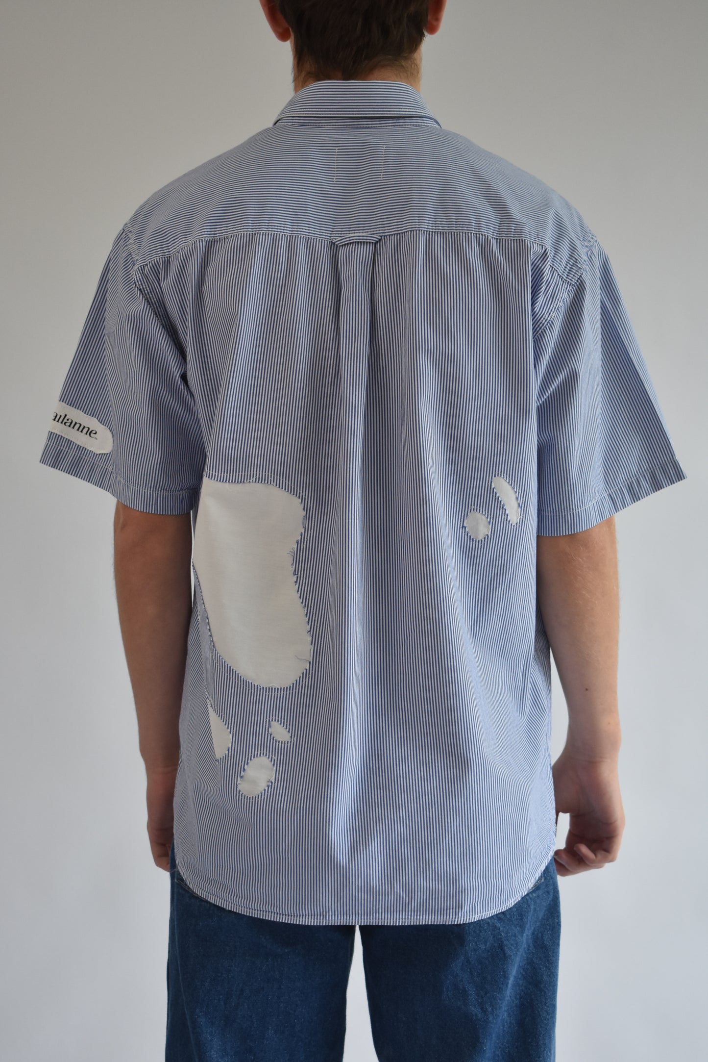 Cut Out Shirt - Blue // AM069