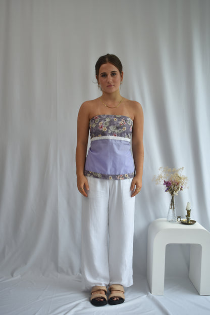 Strapless Top - Purple // WF042