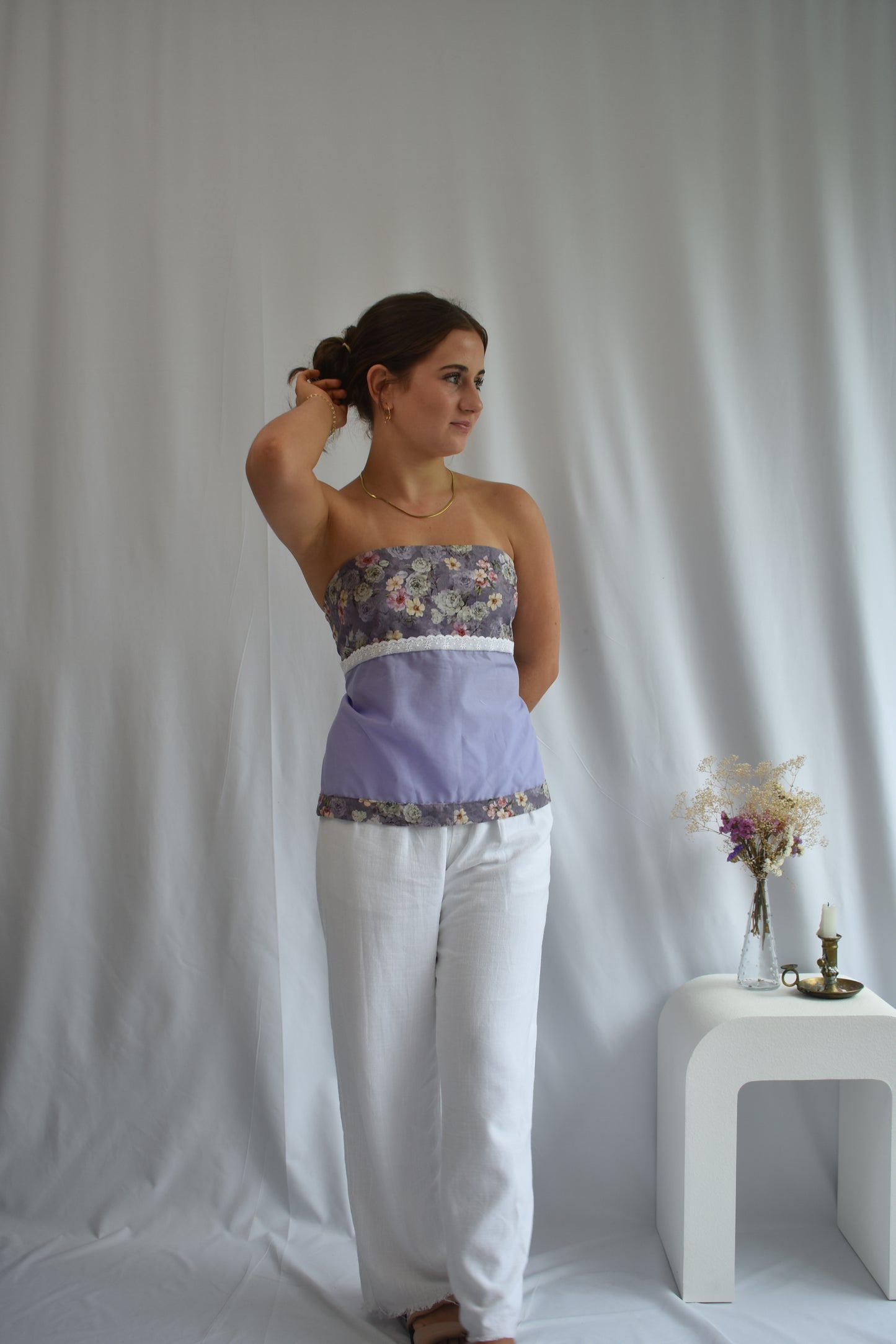 Strapless Top - Purple // WF042