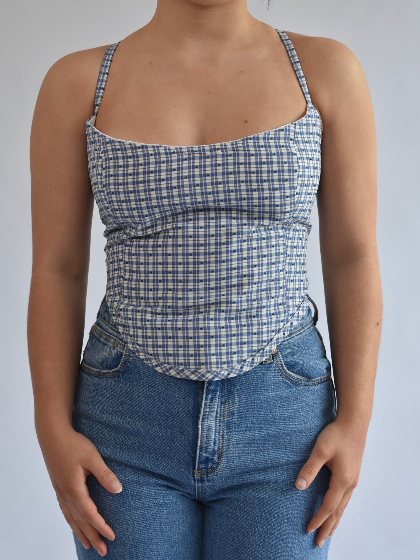 Classic Corset - Blue Gingham // RE013