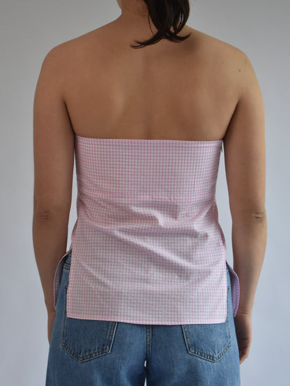 Rosemary Elongated Top - Pink // WF034