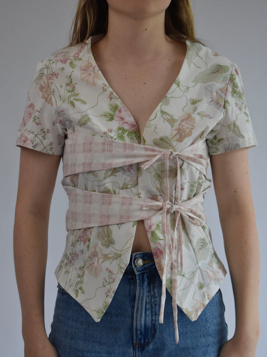 Cross Tie Top - Flora // RE020